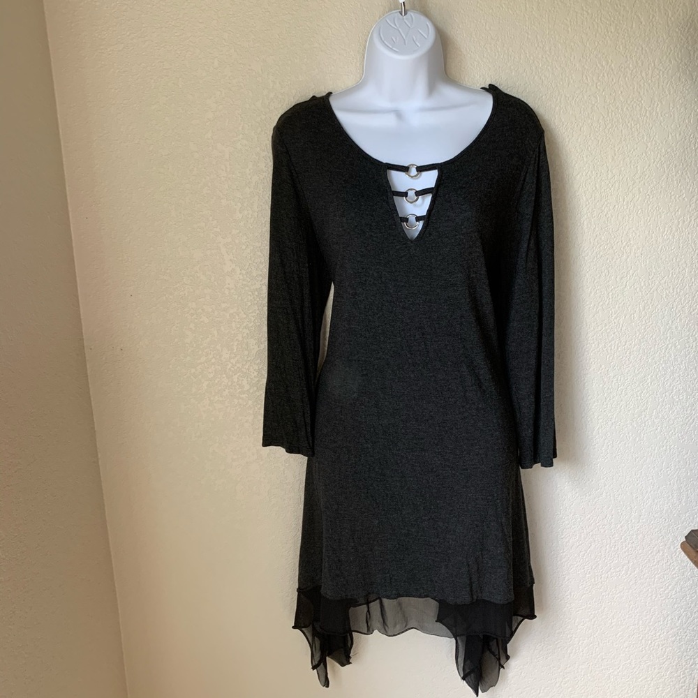 Cable & Gauge Grey Knit Dress